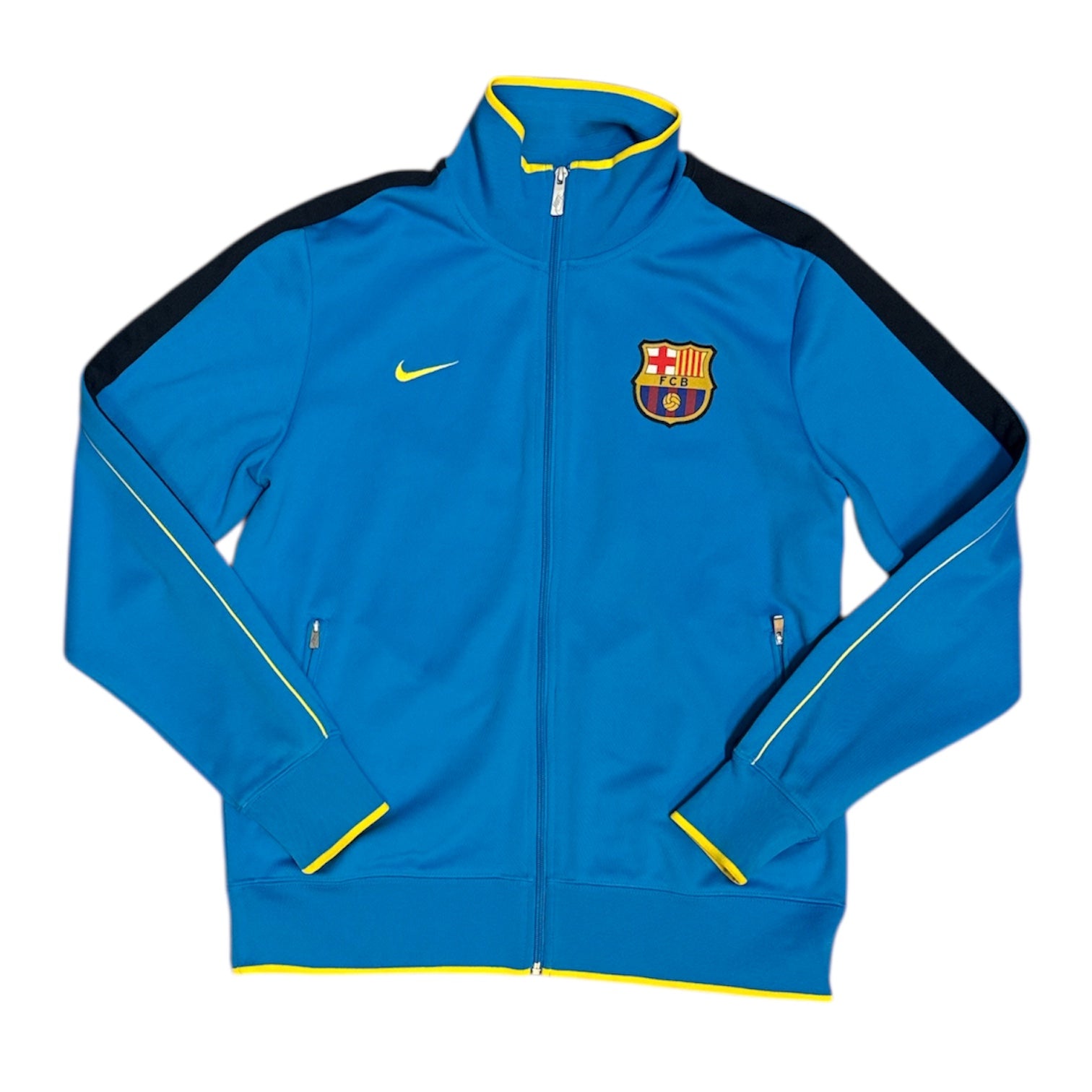 Nike Barcelona 2011/2012 Blue Yellow Track Top