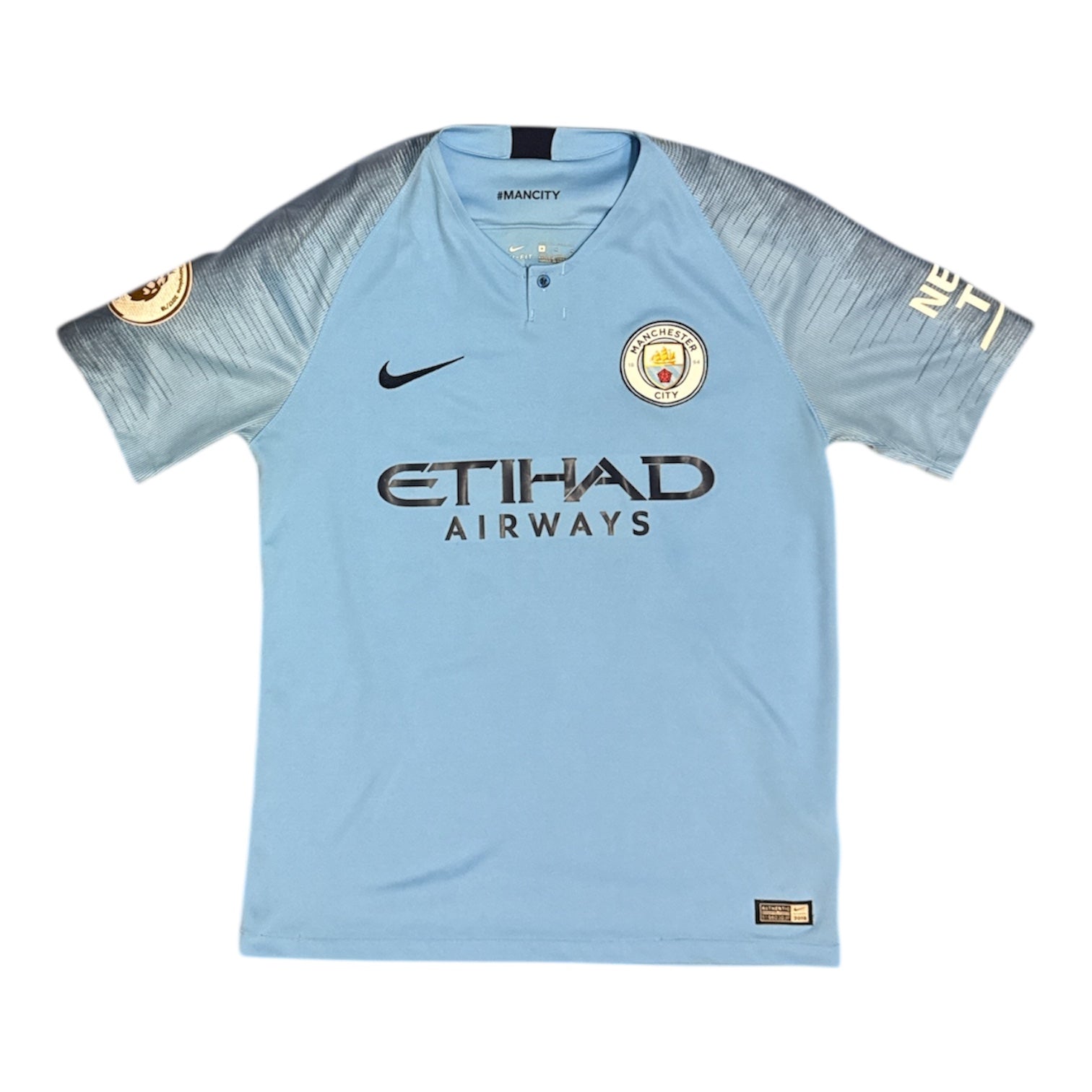 Nike Manchester City Fernandinho #25 2018/2019 Home Football Jersey