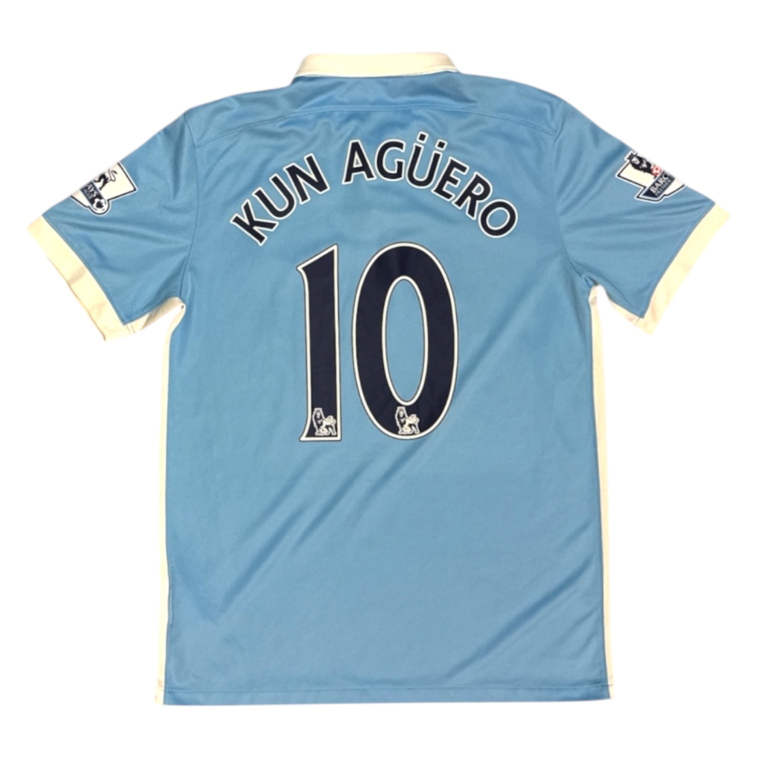 Nike Manchester City Kun Aguero #10 2015/2016 Home Football Jersey