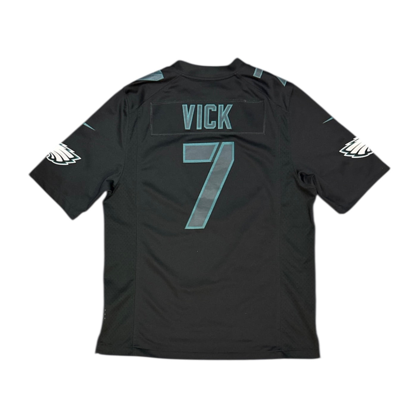 Nike Philadelphia Eagles Michael Vick #7 Black Green On Field American Football Jersey
