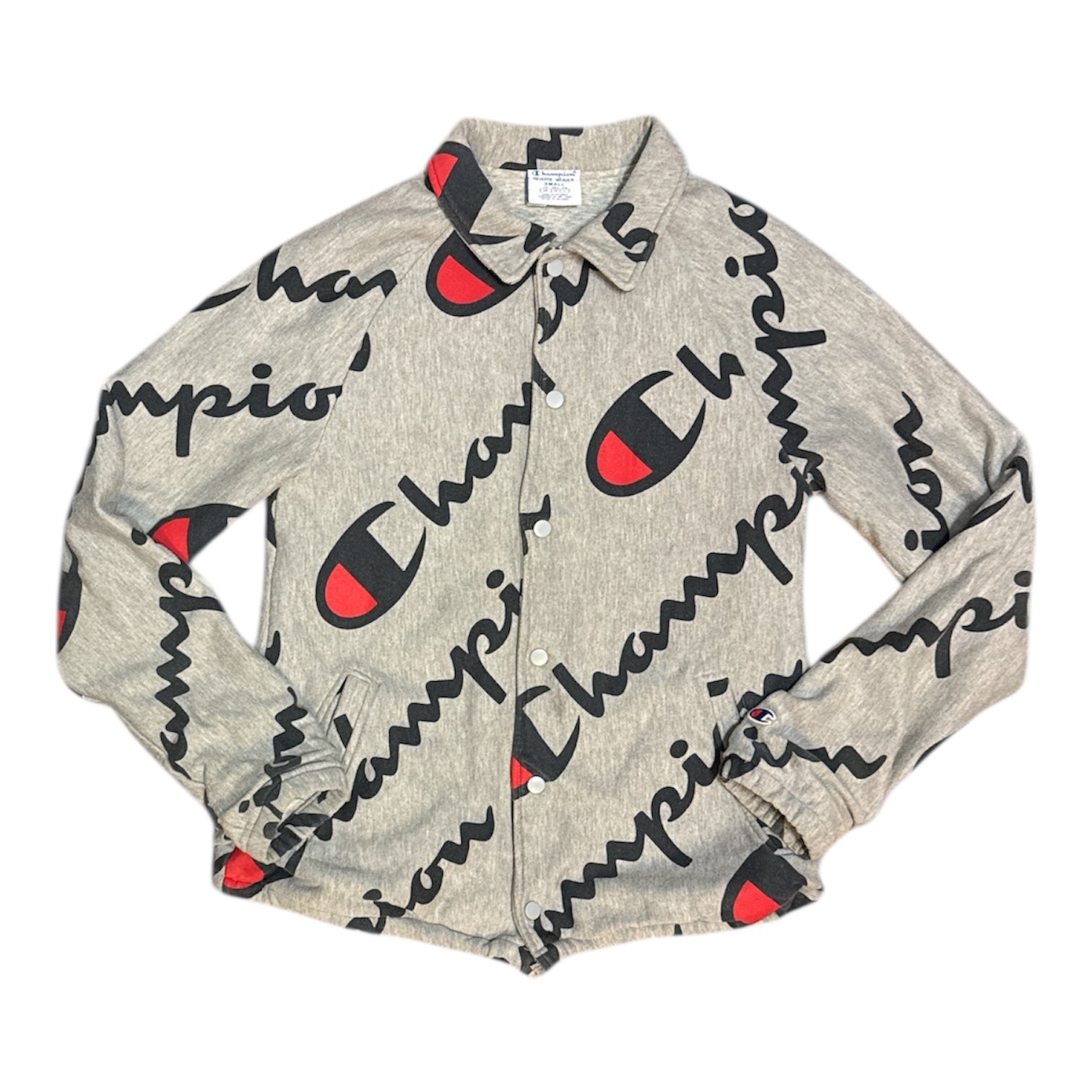 Champion Reverse Weave Grey All Over Print French Terry Jacket