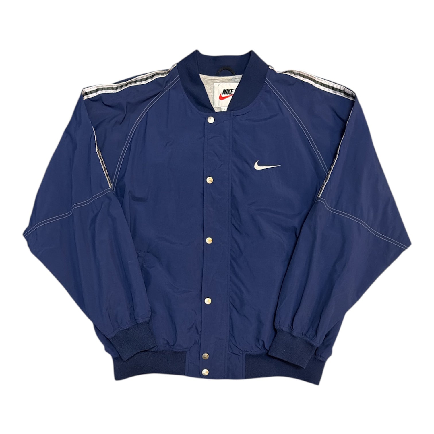 Vintage Nike Nylon Coach Blue Windbreaker Jacket