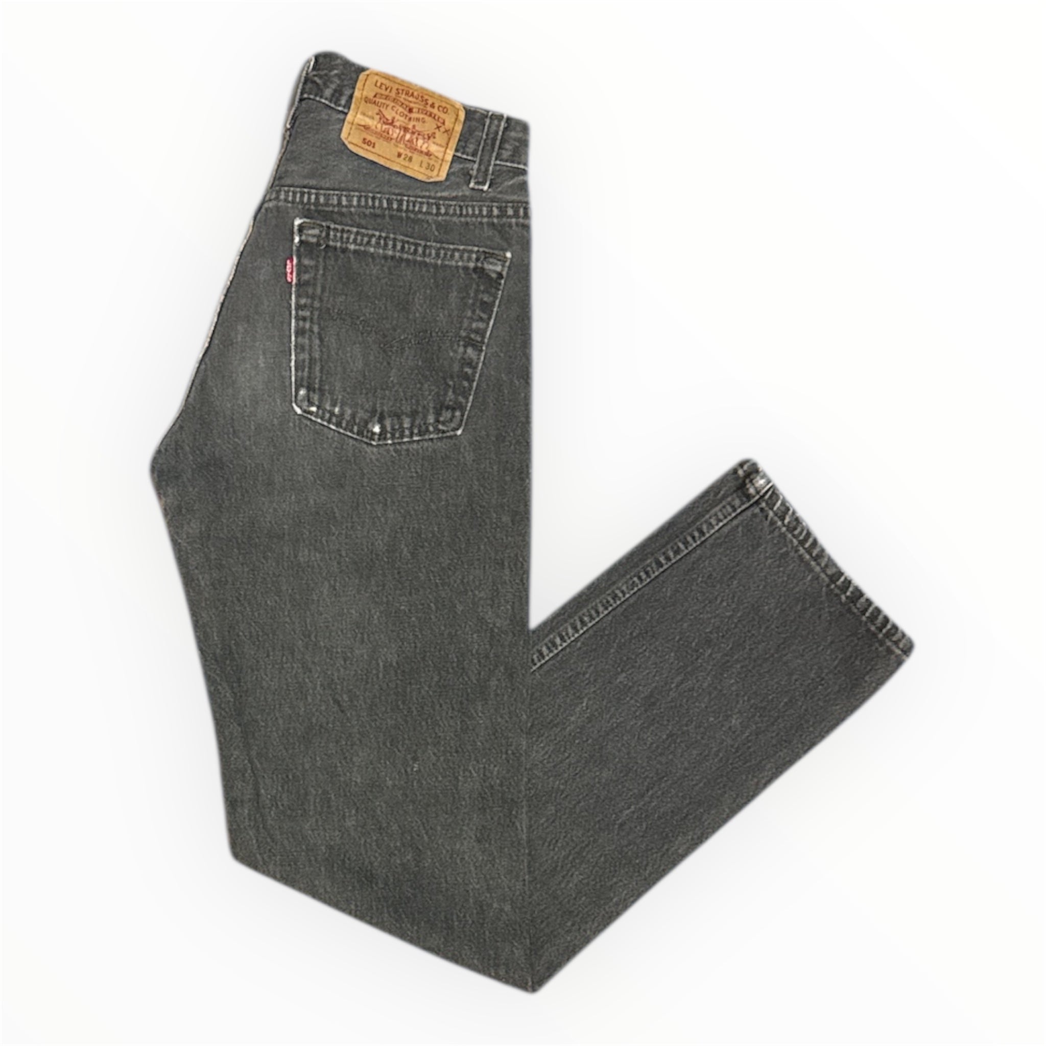 Vintage Levi's 501 Vintage Grey Jeans (W28/L30)