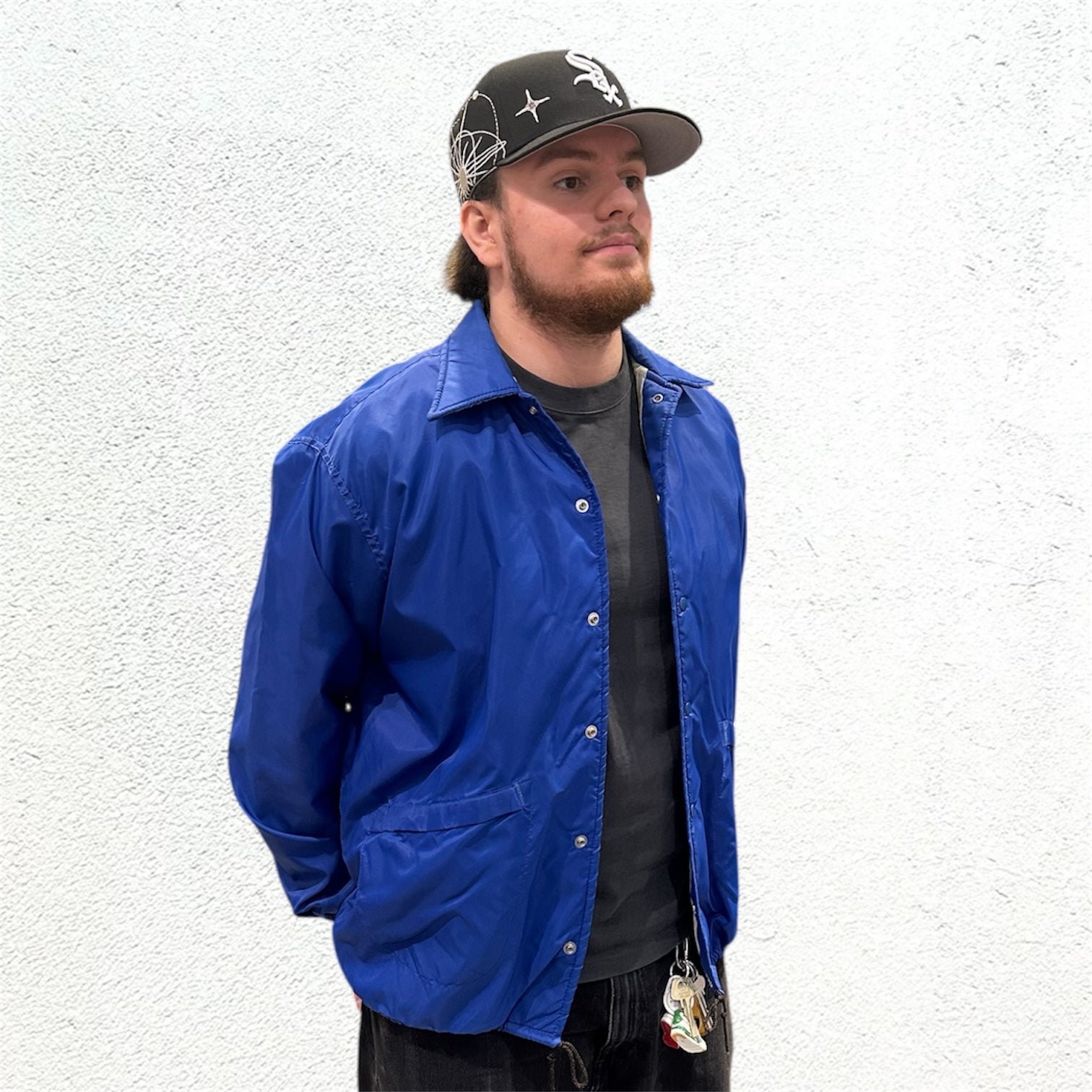 NASA Comm Support Blue Coach Jacket