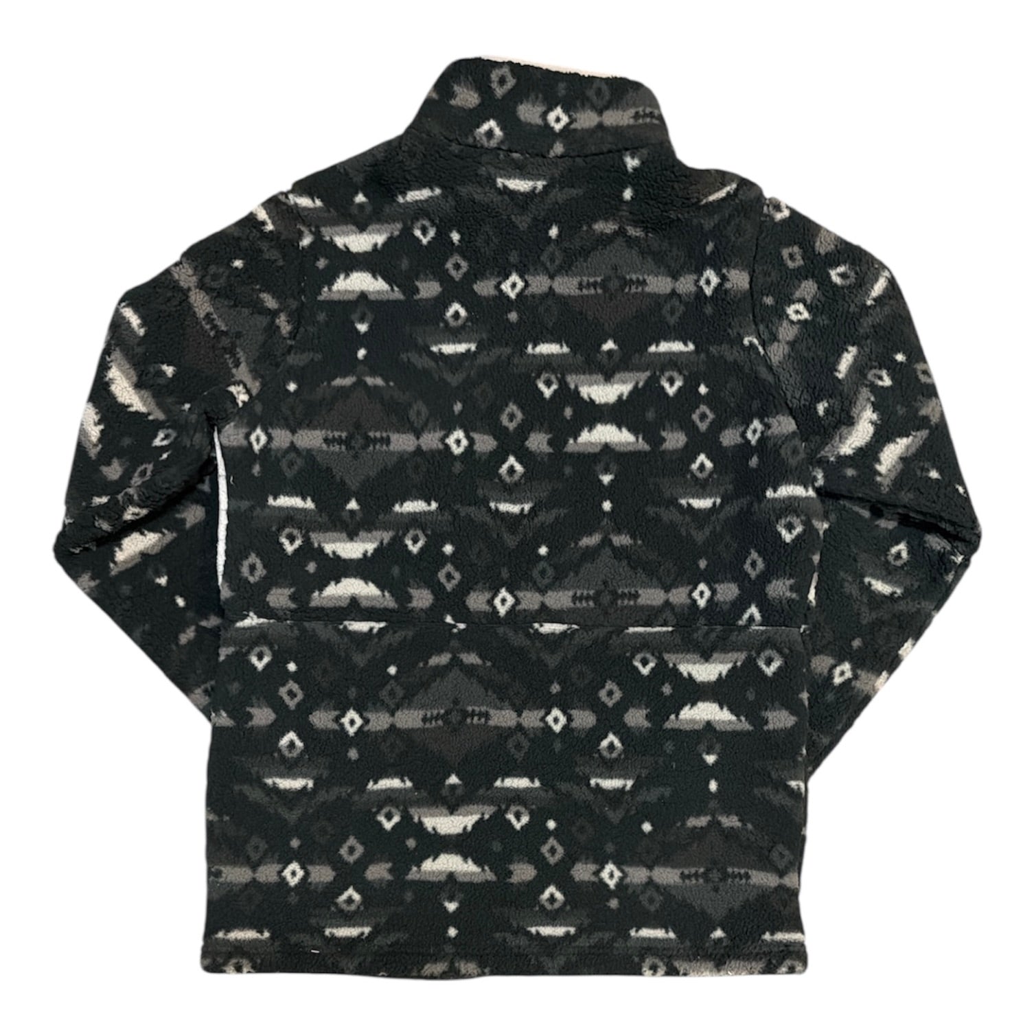 Columbia Mountainside Printed Black Grey Fleece Jacket