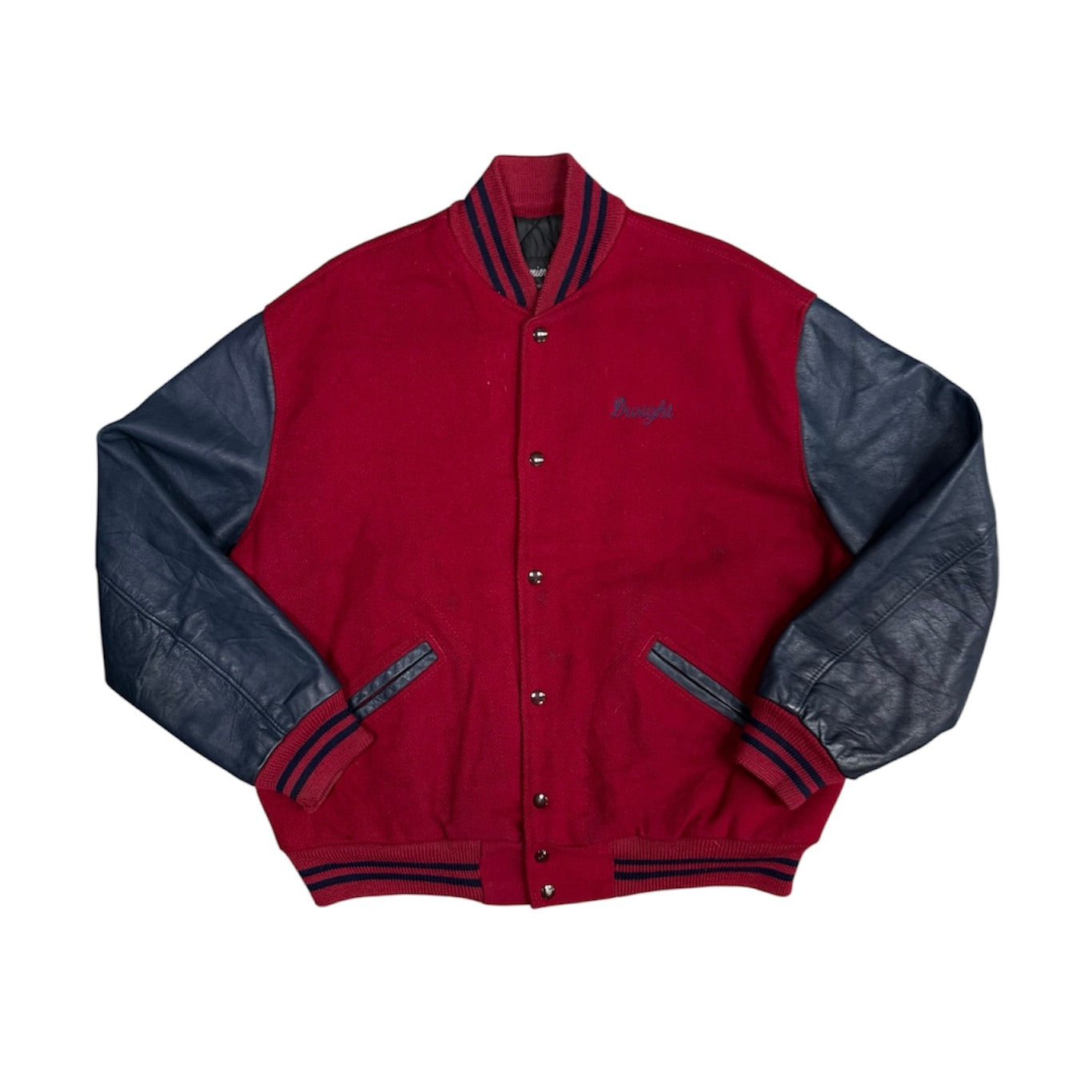 Settlemiens Letterman Brentwood Safeway Red Navy Varsity Jacket