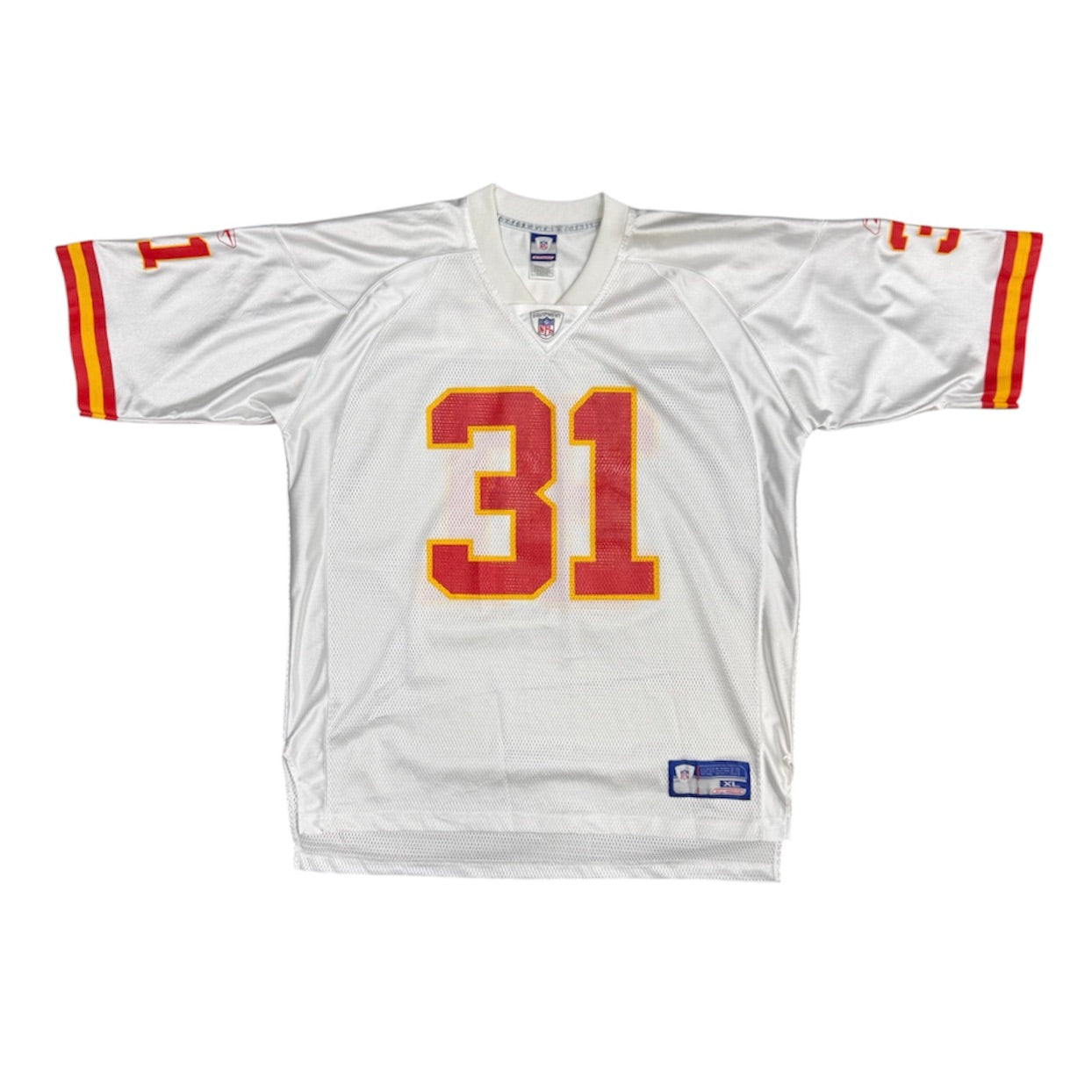 Reebok Kansas City Chiefs Priest Holmes #31 White NFL Jersey