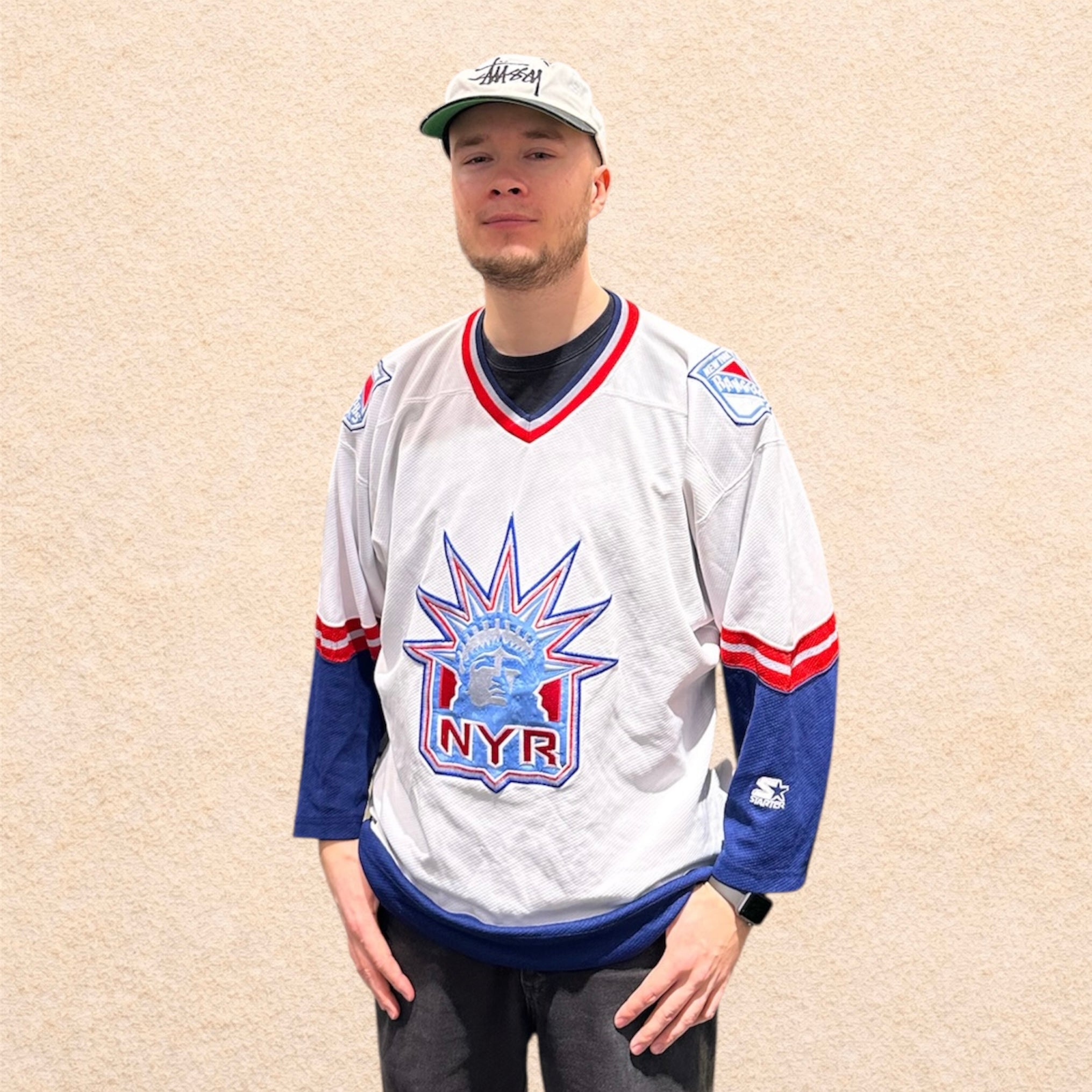 Starter New York Rangers Breault White NHL Jersey (Youth)