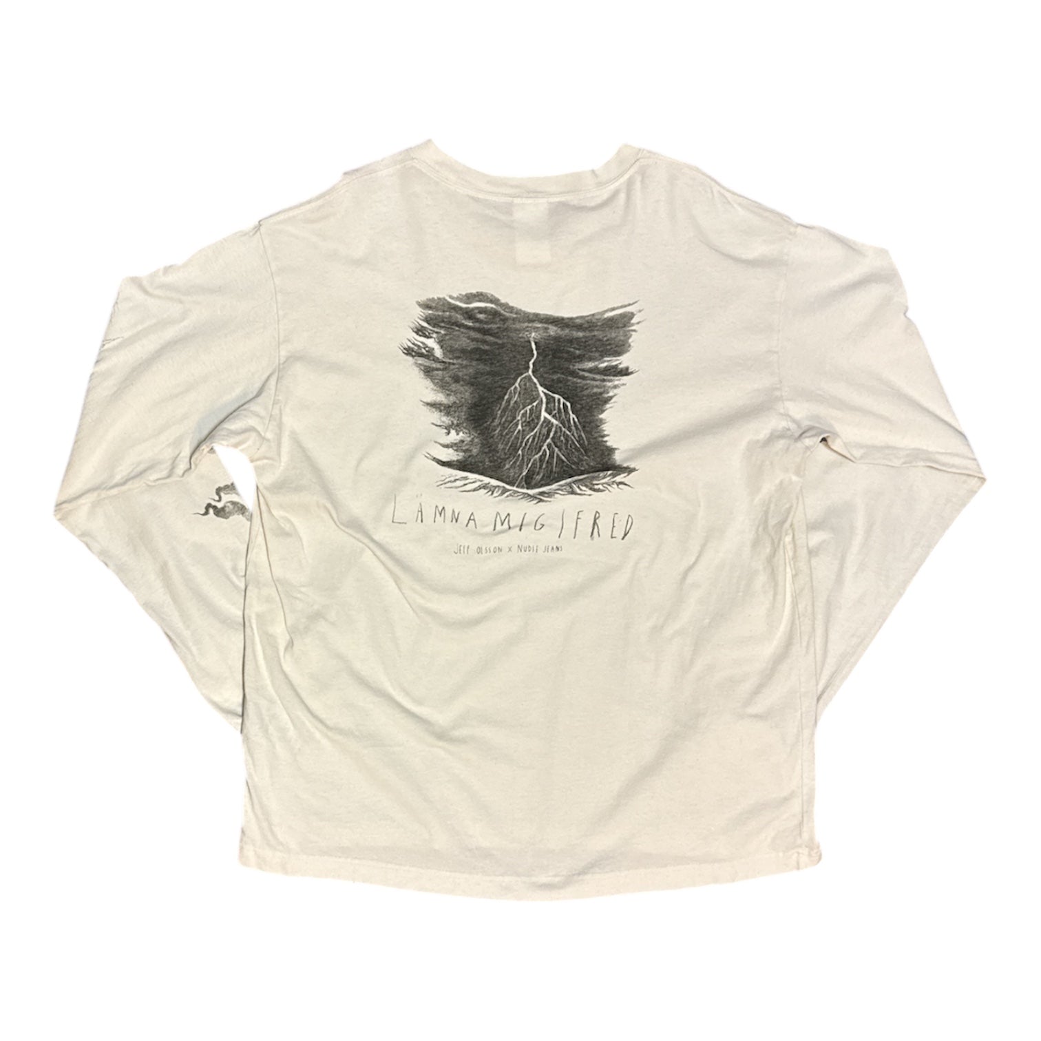 Nudie Jeans Graphic White Long Sleeve