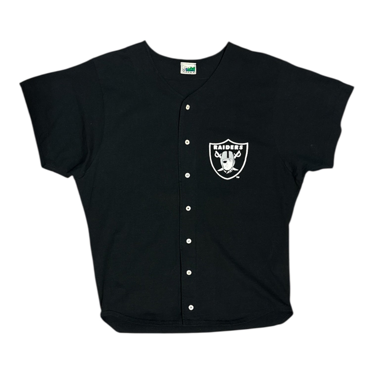 Vintage NFL Los Angeles Raiders Button Up Baseball Shirt