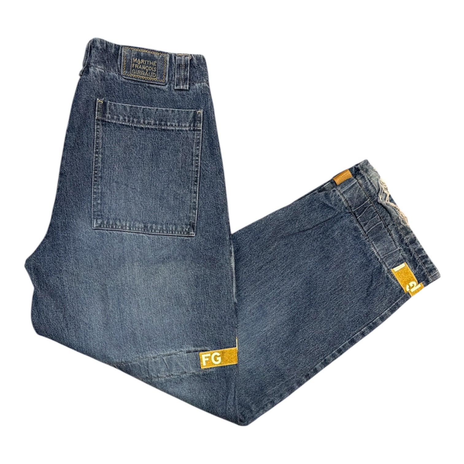 Vintage Marithé + Francois Girbaud M+FG Utility Blue Jeans