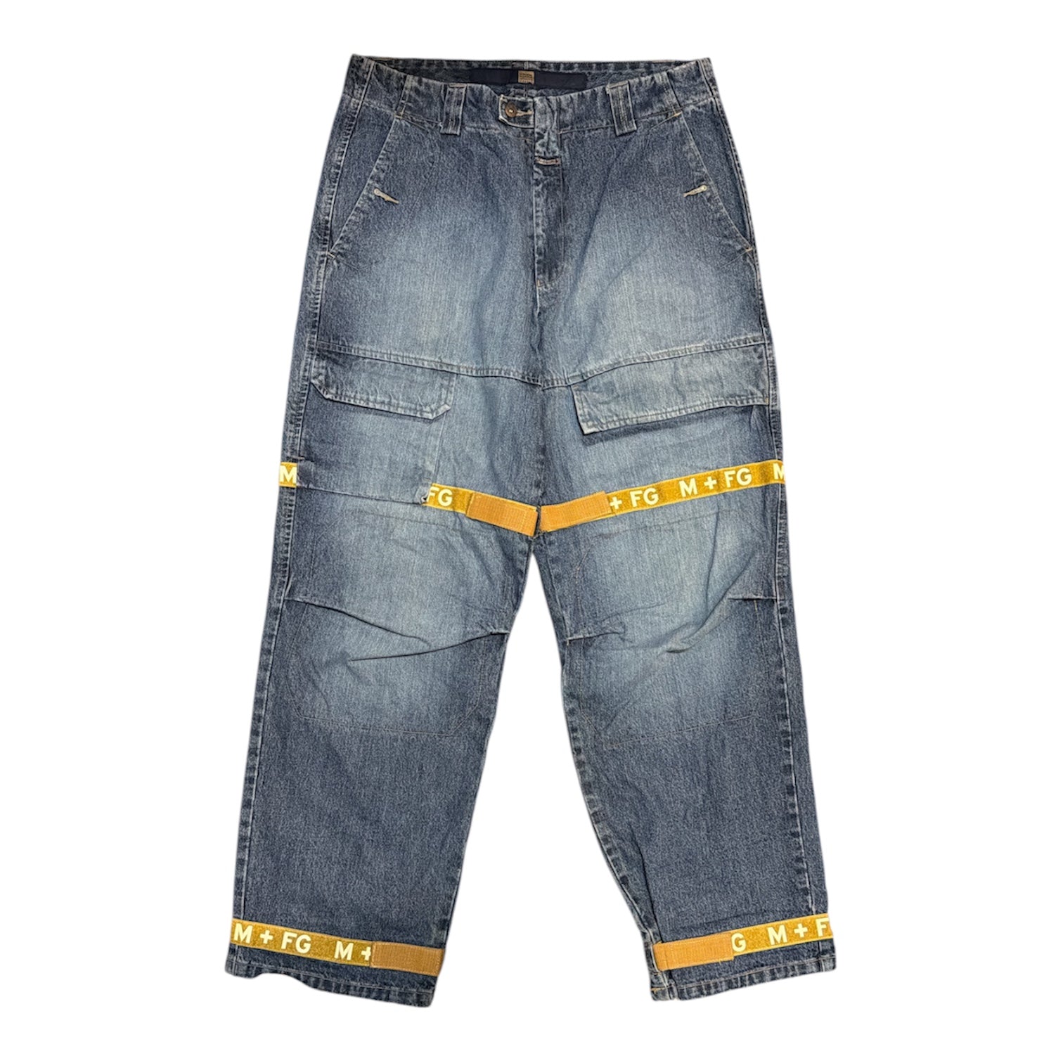 Vintage Marithé + Francois Girbaud M+FG Utility Blue Jeans