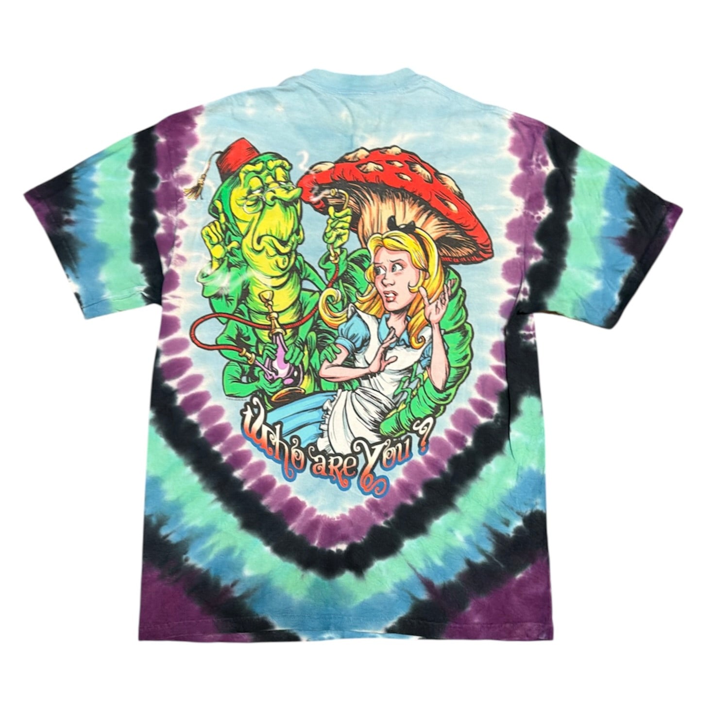 Liquid Blue Alice In Wonderland "Dont You Know? We're All Mad Here!" Tie Dye Tshirt