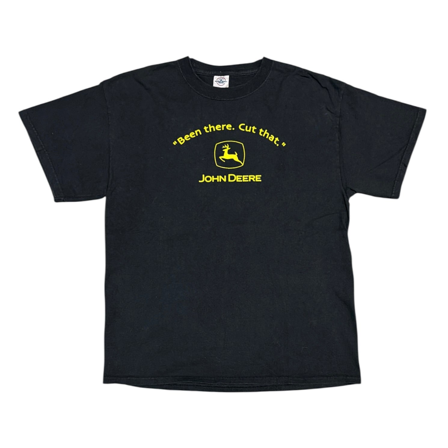Vintage "Been there. Cut that" John Deere Black Tshirt