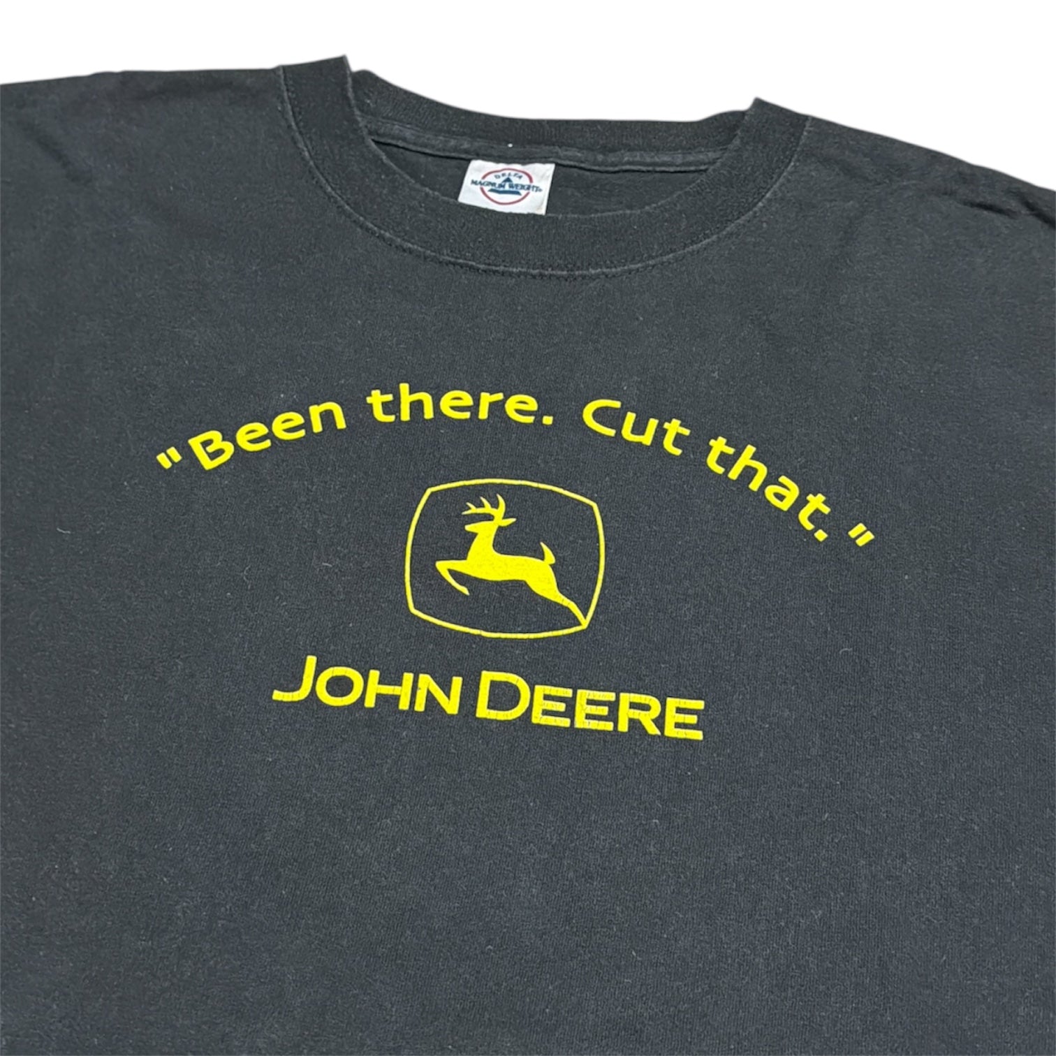 Vintage "Been there. Cut that" John Deere Black Tshirt