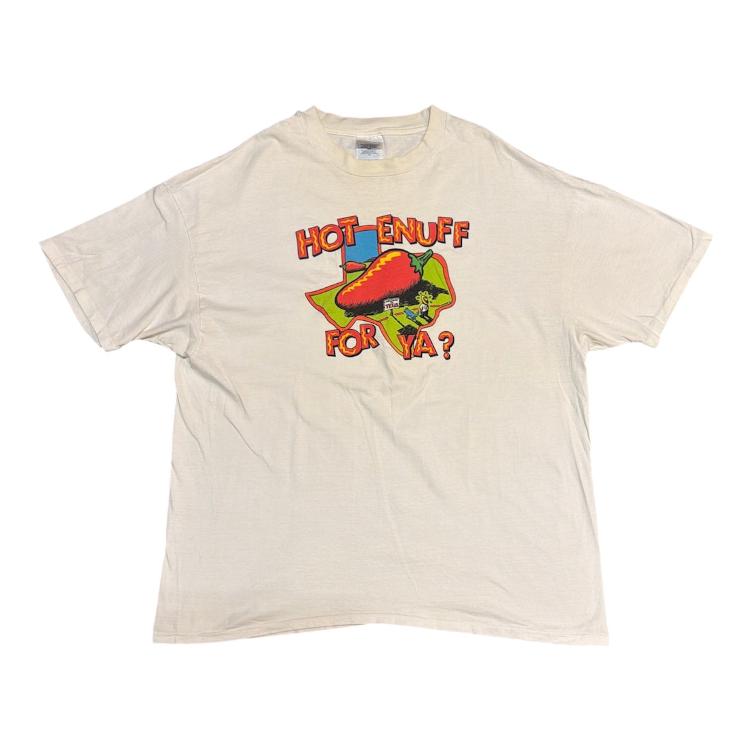 Vintage Hanes Beefy Hot Enuff For Ya? Texas State Tshirt