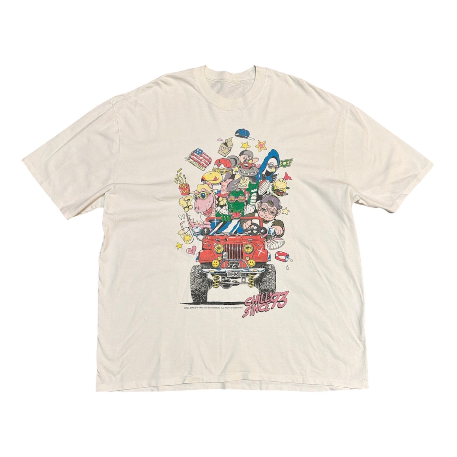 Vintage Chill Since 1993 White Tshirt