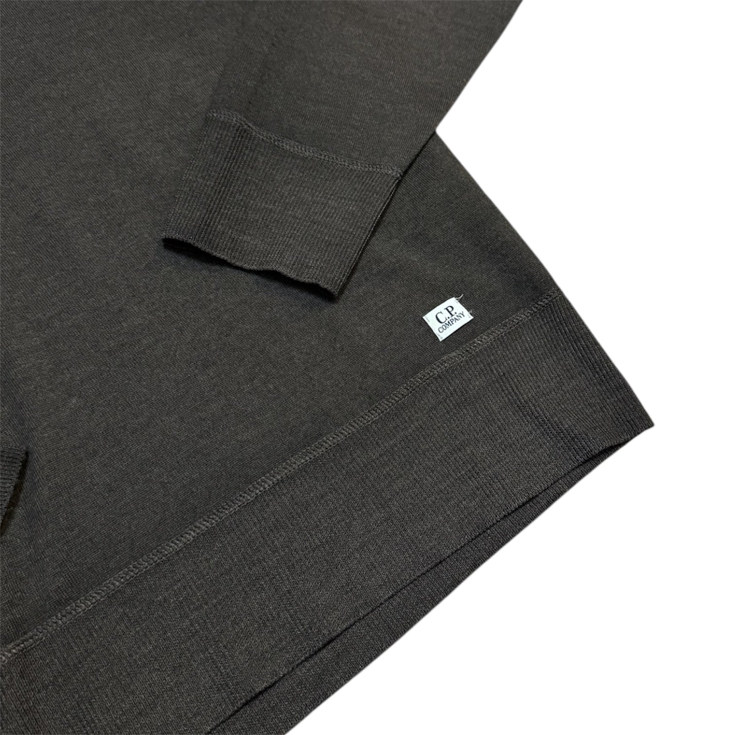 C.P. Company Half Zip 100% Wool Moss Green Sweatshirt