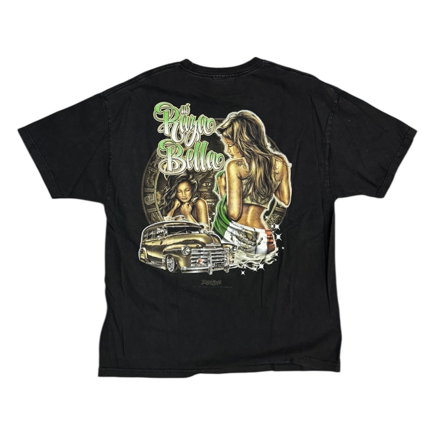 Vintage ODM Rollin Hard Mi Rosa Bella Black Tshirt