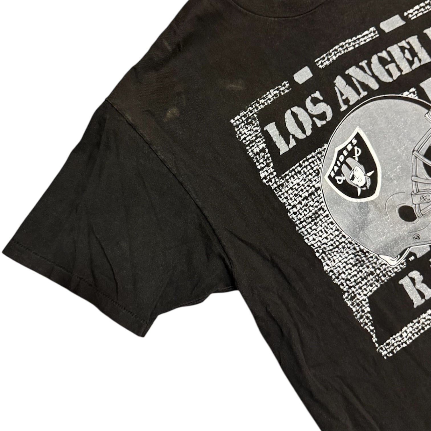 Vintage Hanes Los Angeles Raiders Black Tshirt