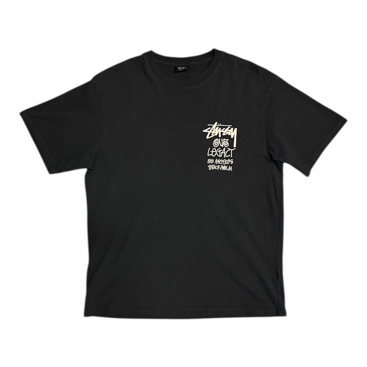 Stussy x Our Legacy Surfman Black Tshirt