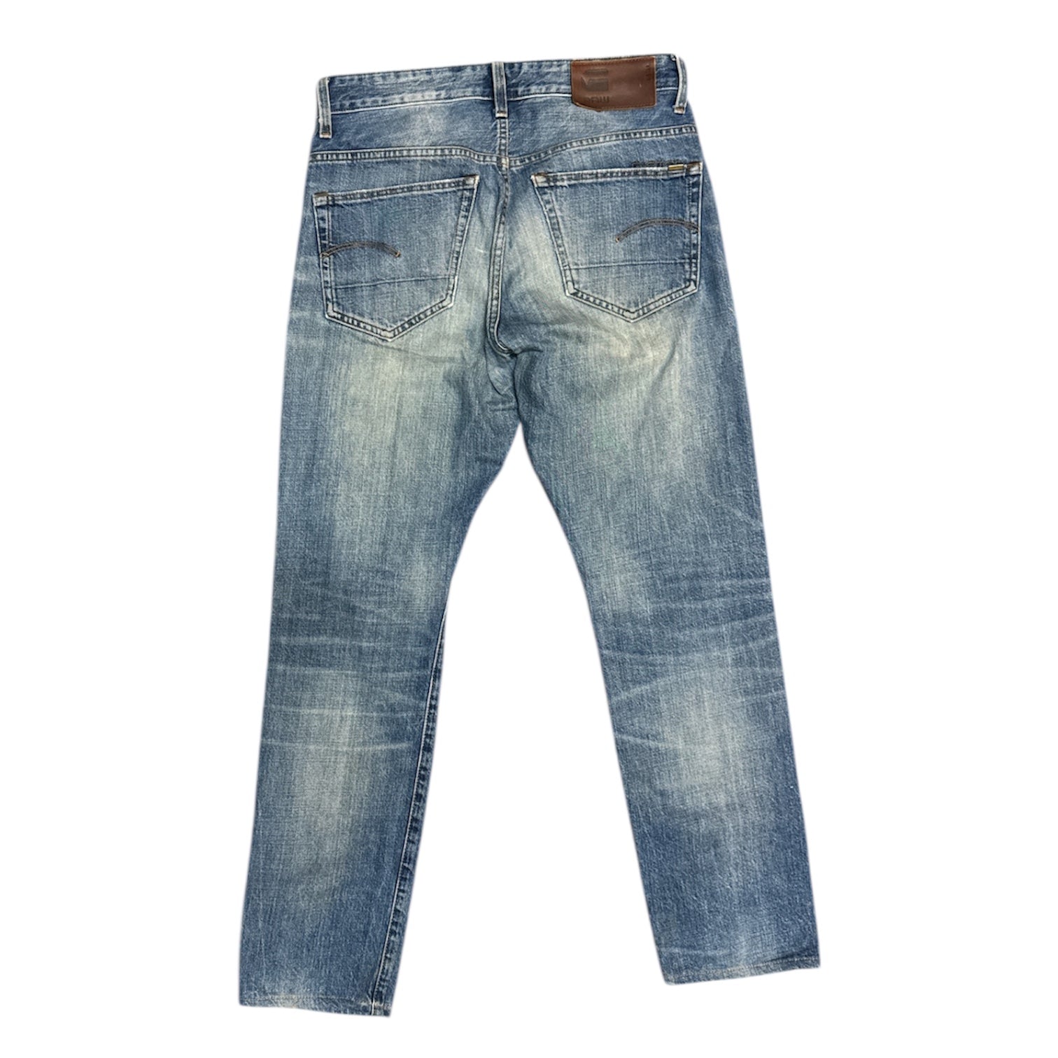 G-Star Raw 3301 Straight Tapered Washed Blue Jeans