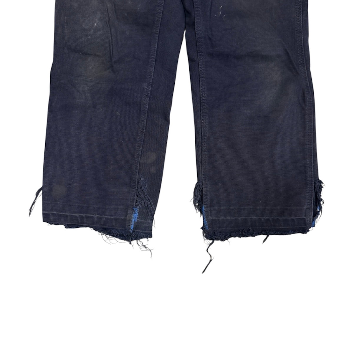 Carhartt Single Knee Dungaree Navy Blue Distresed Pant