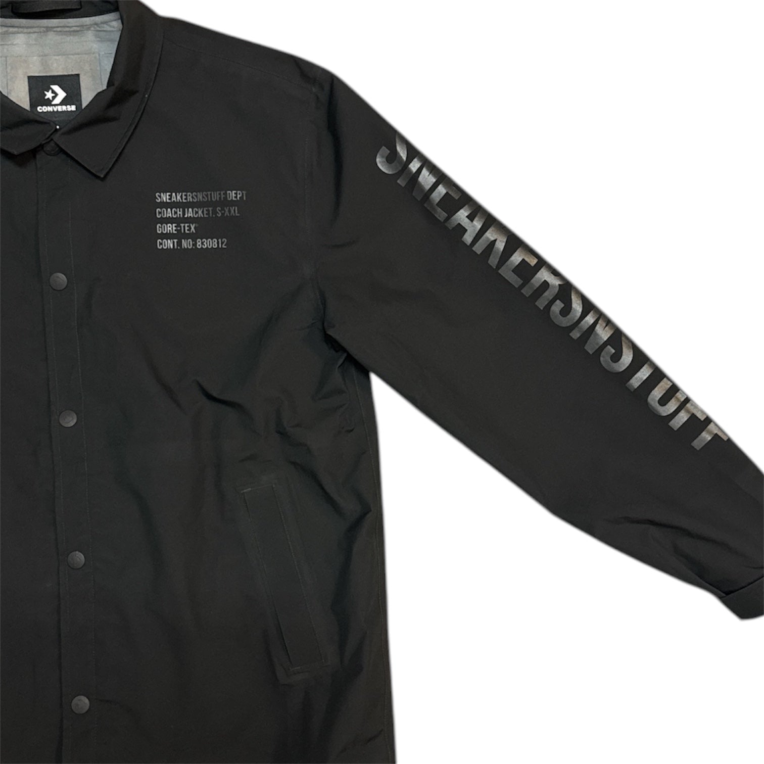 Converse Sneakersnstuff Gore-Tex Black Coach Jacket