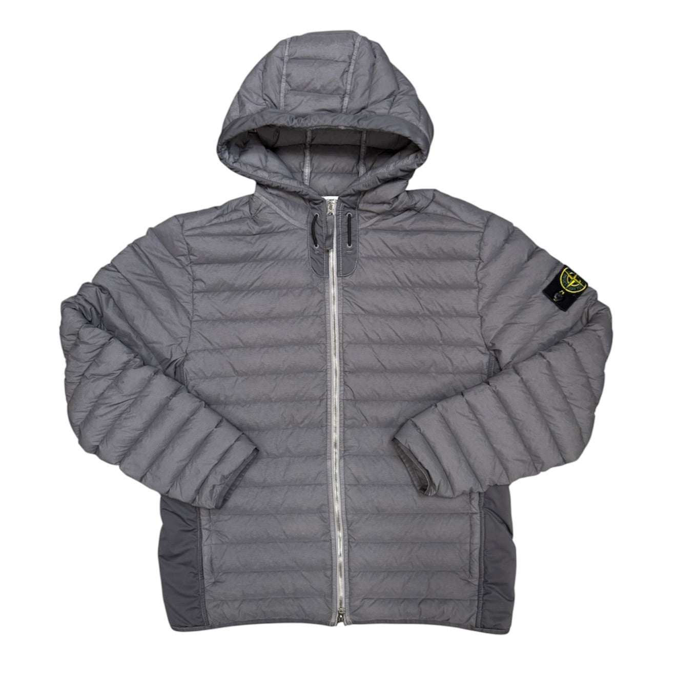 Stone Island Loom Woven Down Chambers Stretch Nylon TC Grey Jacket