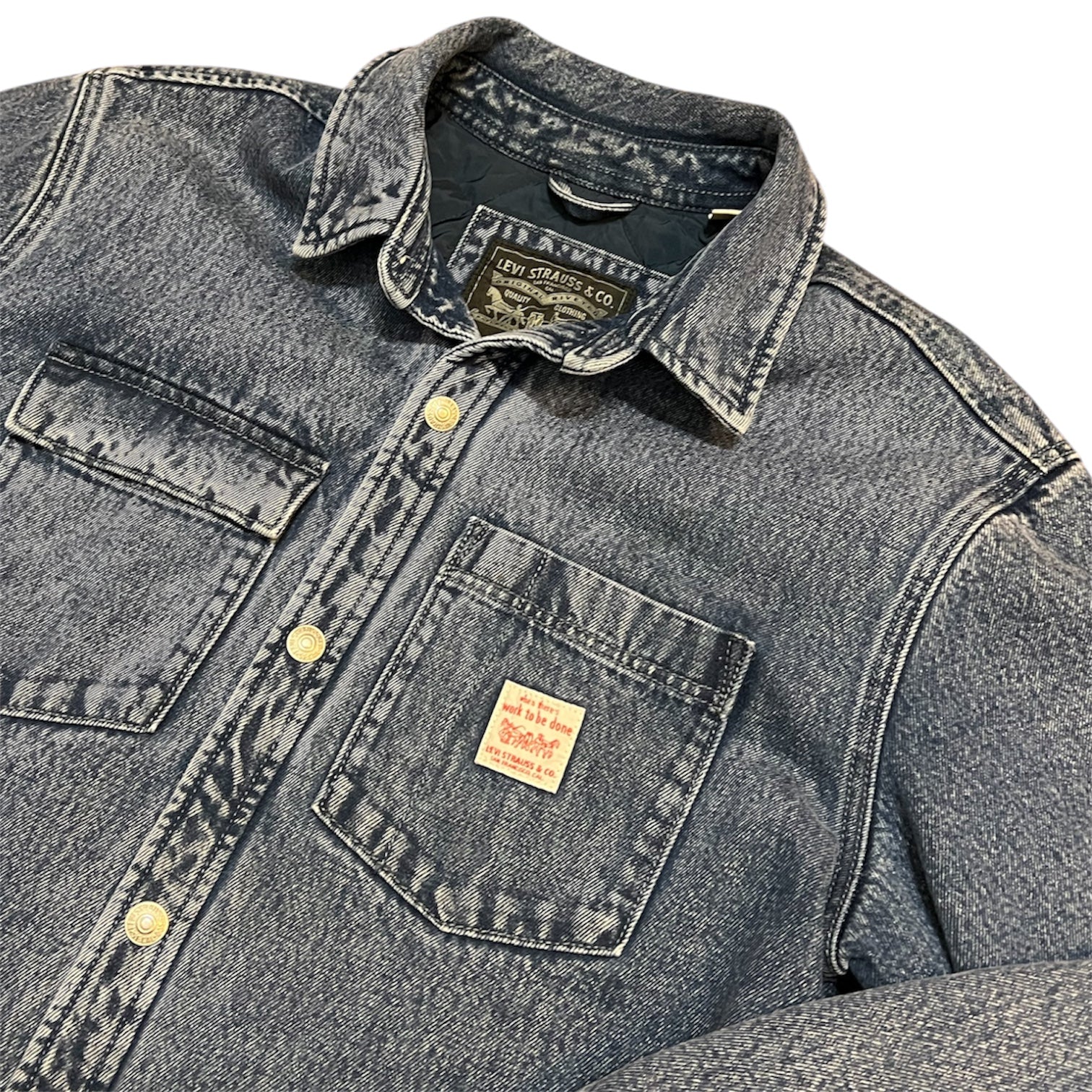 Levi's Telegraph Quilted Denim Chore Jacket