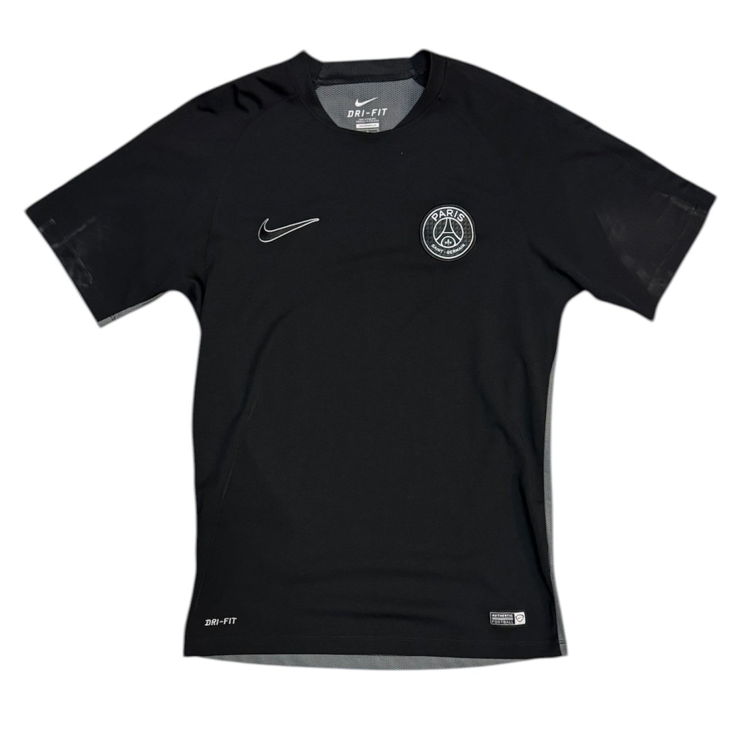 Nike Paris Saint Germain 2015/2016 Pre-Match 2 Midnight Black Training Football Tshirt