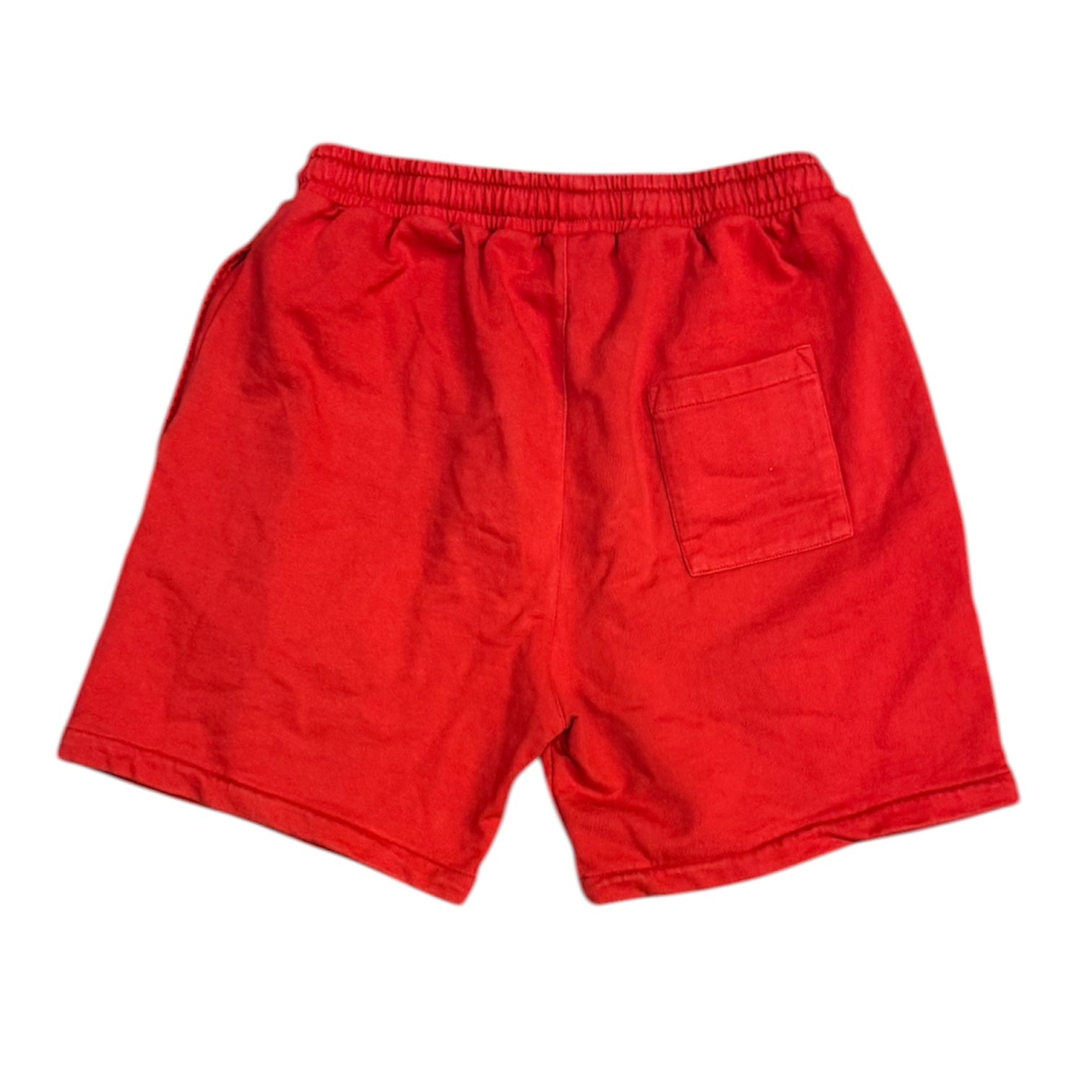 New Black Red Cotton Sweat Shorts