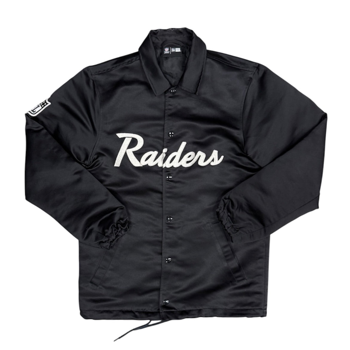 New Era NFL Team Apparel Oakland Raiders Satin Coach Jacket