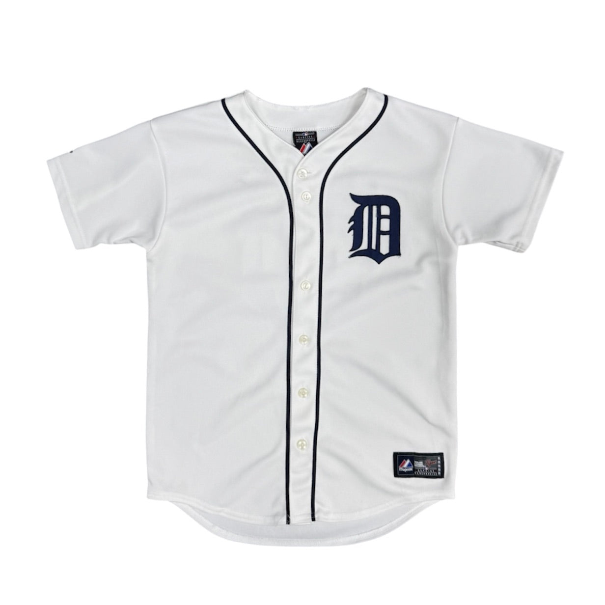 Majestic Detroit Tigers Ordonez #30 MLB Baseball White Jersey (Youth)