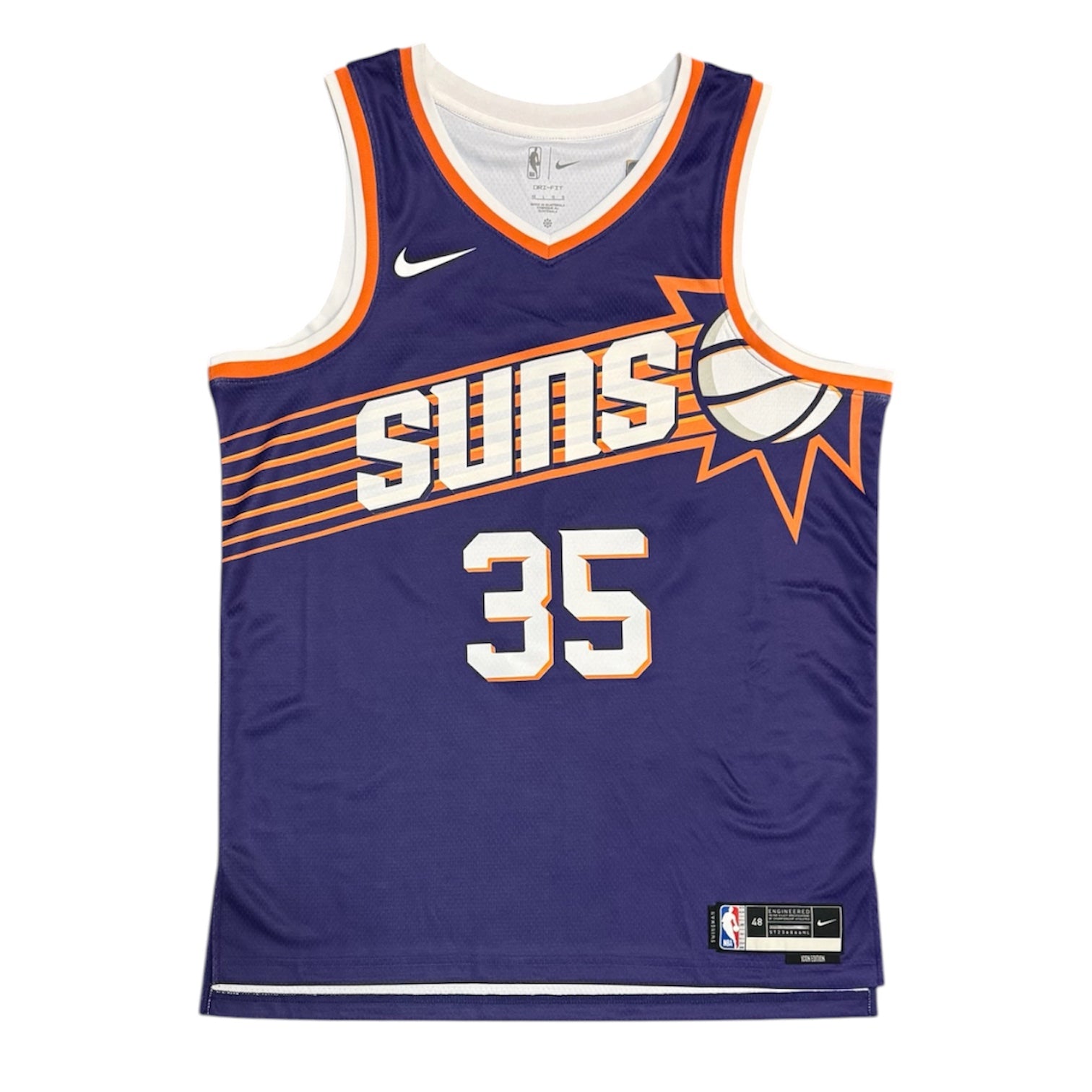 Nike Pheonix Suns Kevin Durant #35 2023/2024 Icon Edition Swingman Basketball Jersey