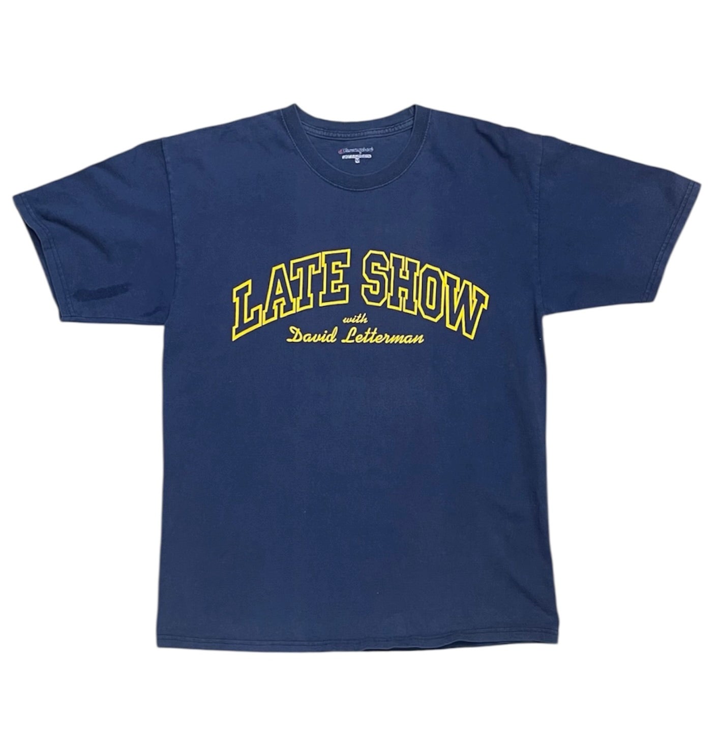 Champion David Letterman Navy Tshirt