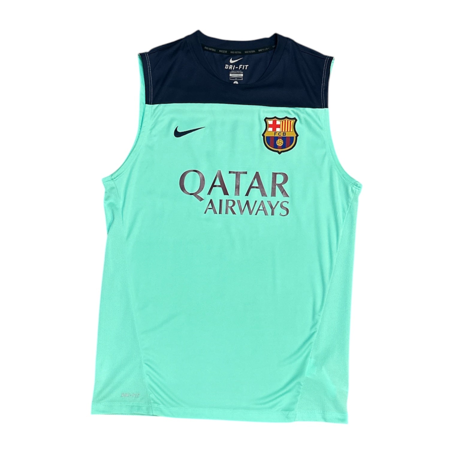 Nike FC Barcelona 2013/2014 Turquoise Navy Training Vest