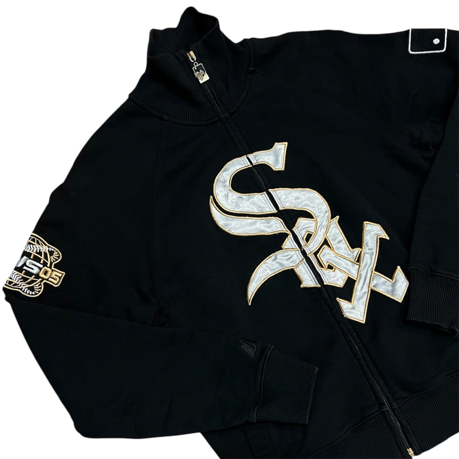 New Era Cooperstown Zip Black Sox Track Top