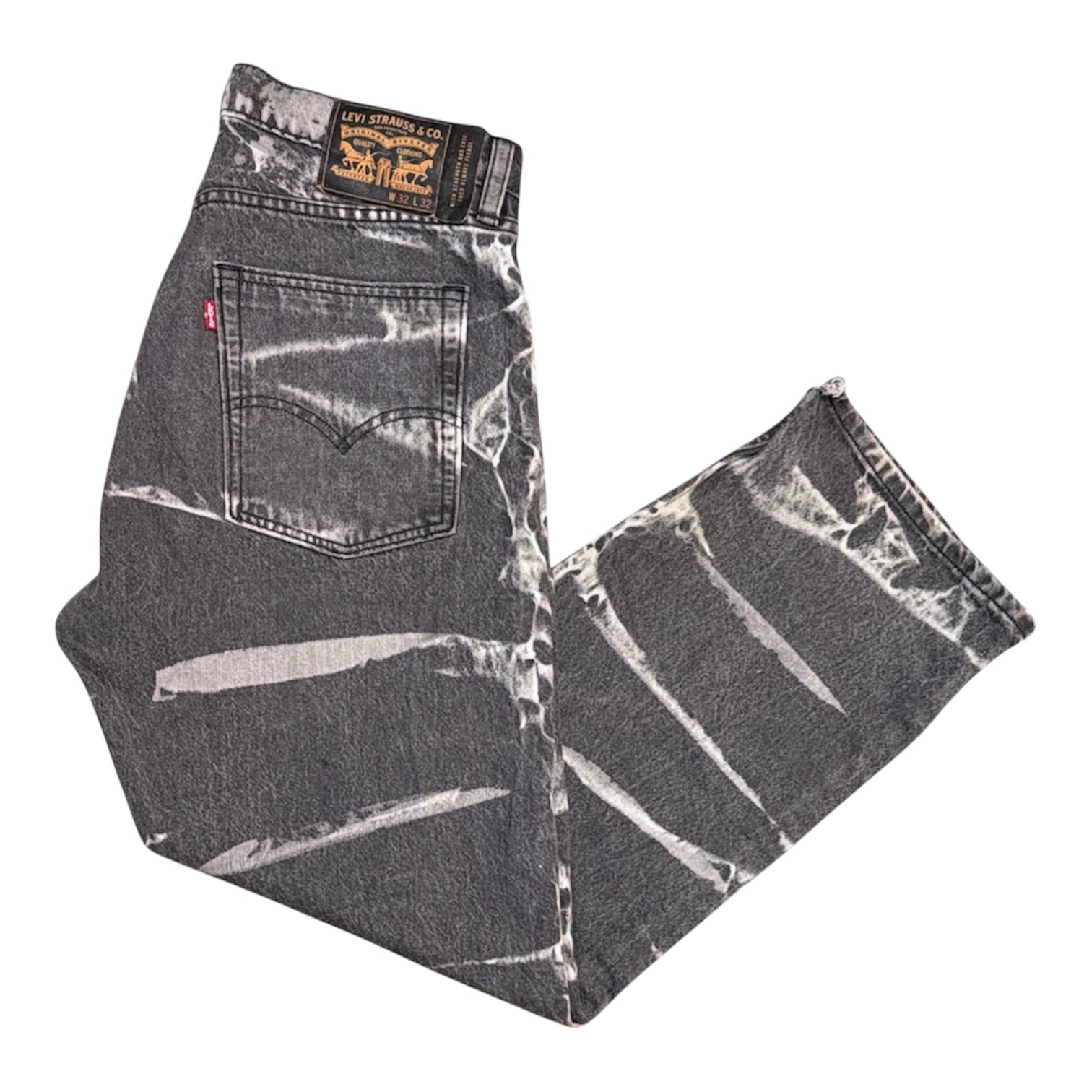 Levi's Bleach Straight Denim Grey Jeans