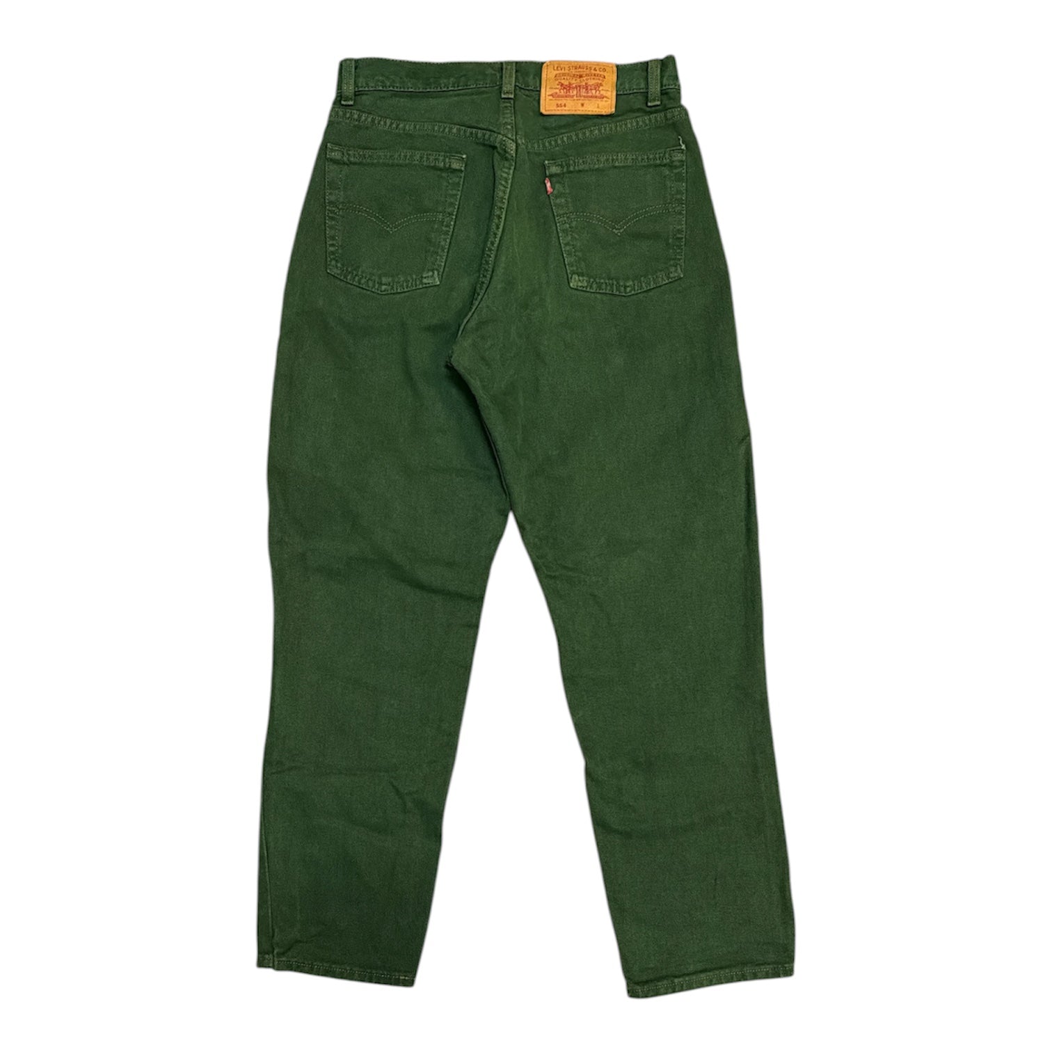 Vintage Levi's 554 Dark Green Jeans