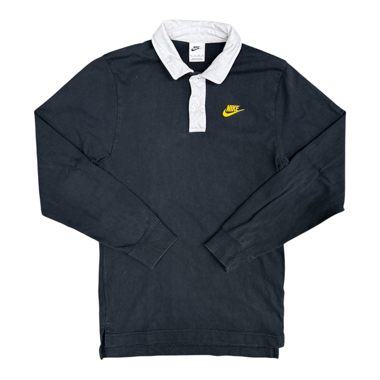 Nike Black Yellow Polo Long Sleeve