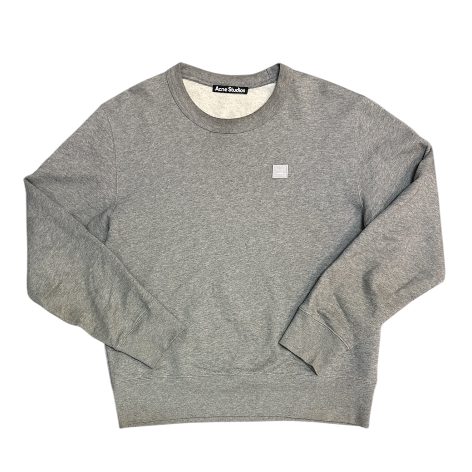 Acne Studios Fairview Face Heather Grey Sweater