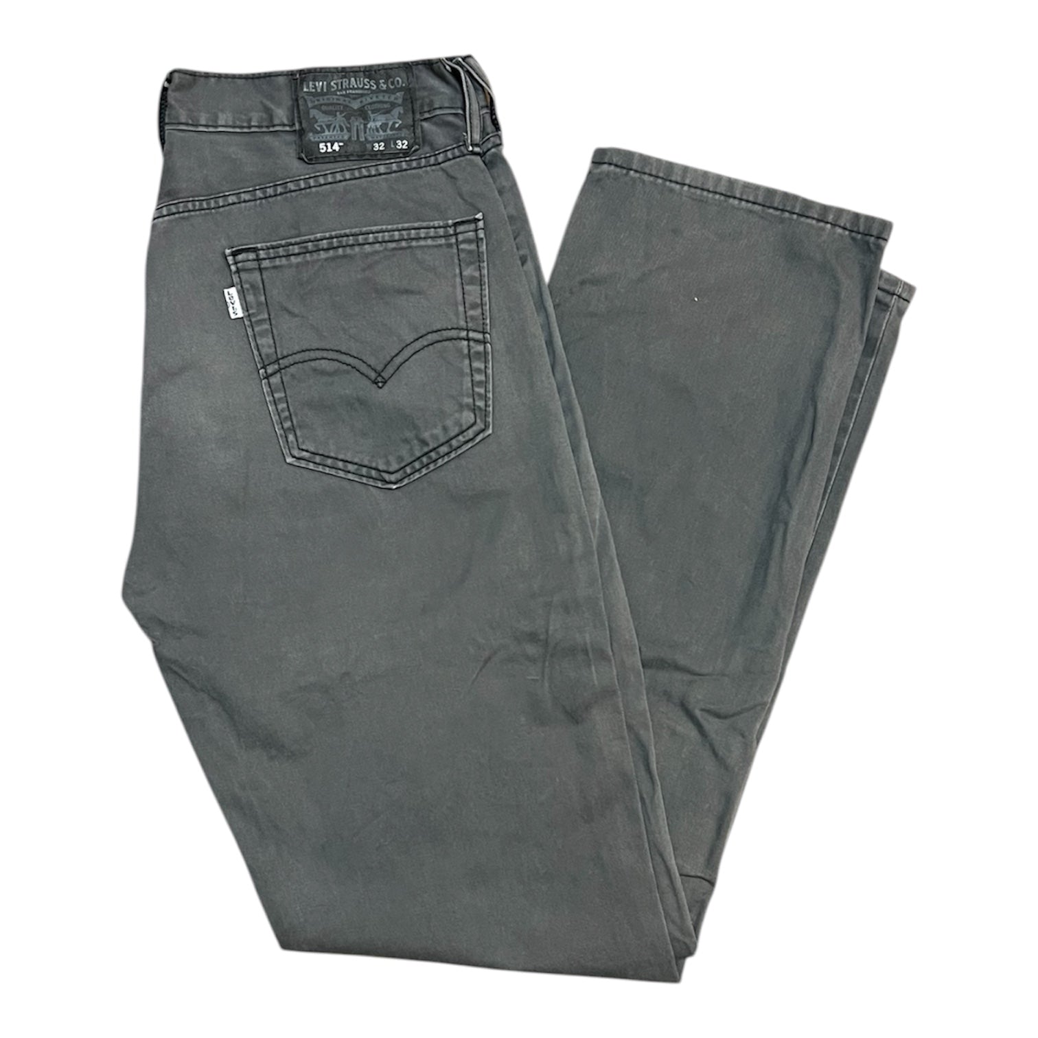 Levi's 514 Soft Denim Charcoal Grey Jeans
