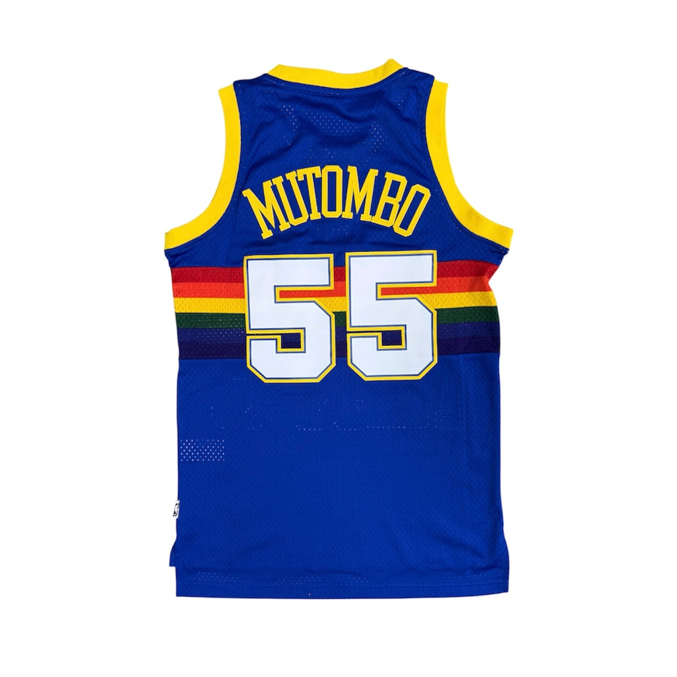 Adidas Hardwood Classics Denver Nuggets Mutombo #55 Replica Swingman Basketball Jersey