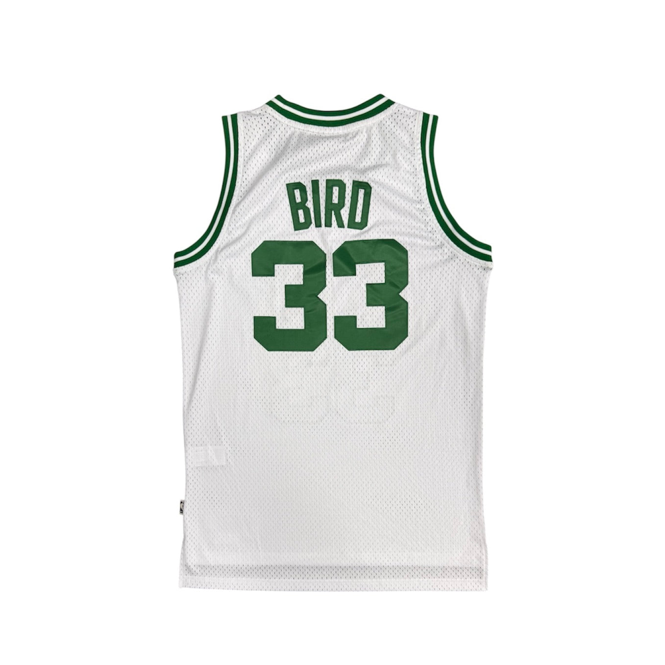 Adidas Hardwood Classics Celtics Bird #33 White Green Basketball Jersey