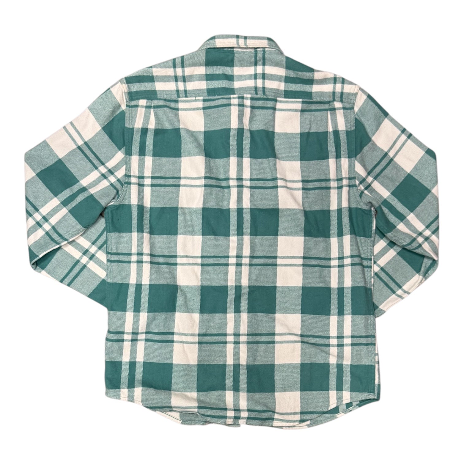 Lee Relaxed Fit Green White Flannel Shirt