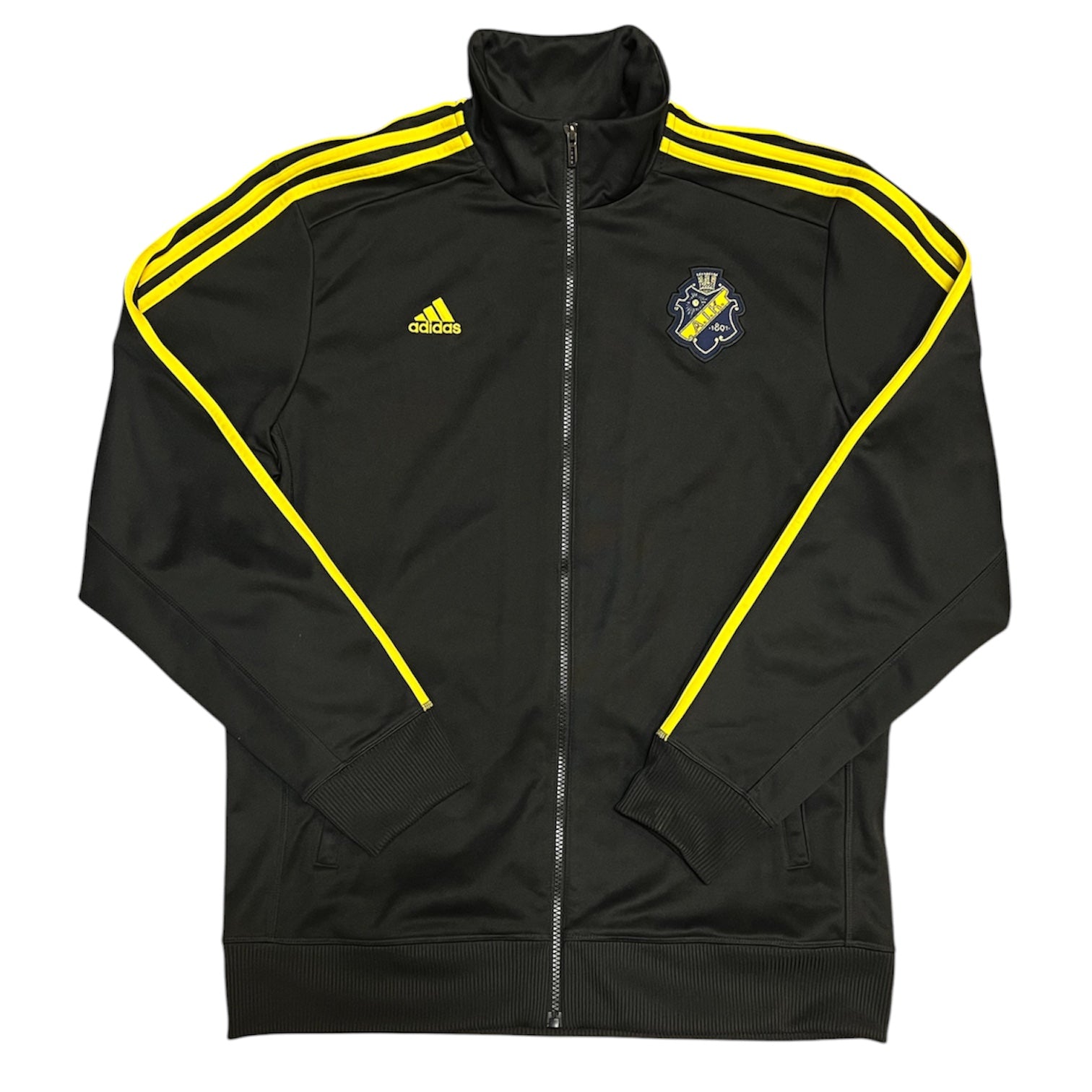 Adidas AIK Football Black Full Zip Track Top