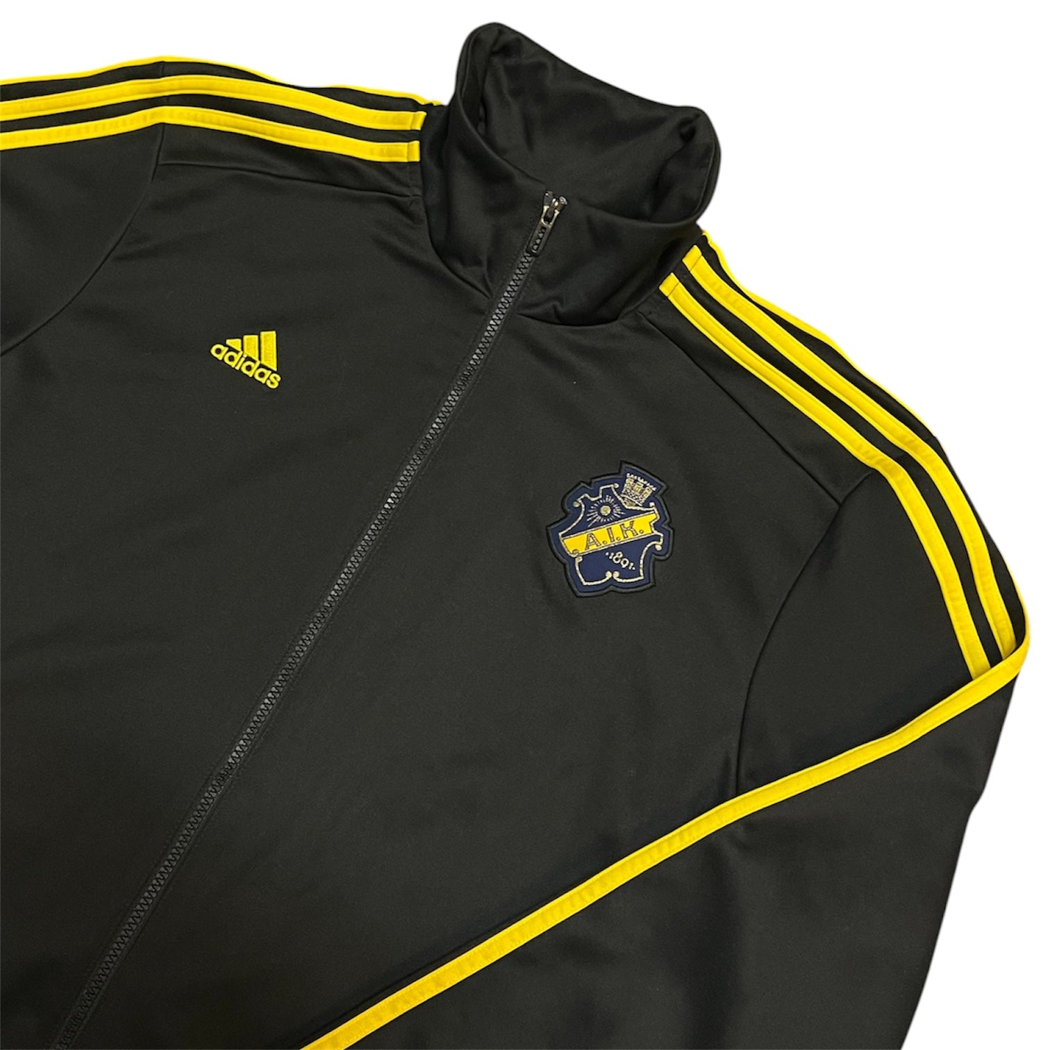 Adidas AIK Football Black Full Zip Track Top