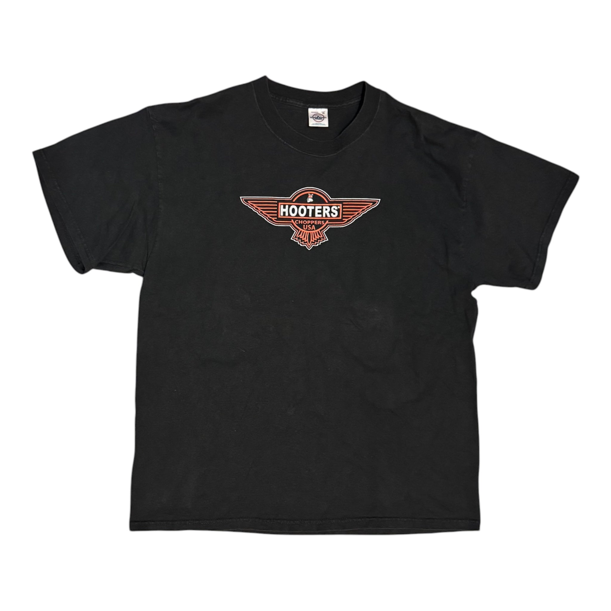 Vintage Hooters Choppers USA Black Tshirt