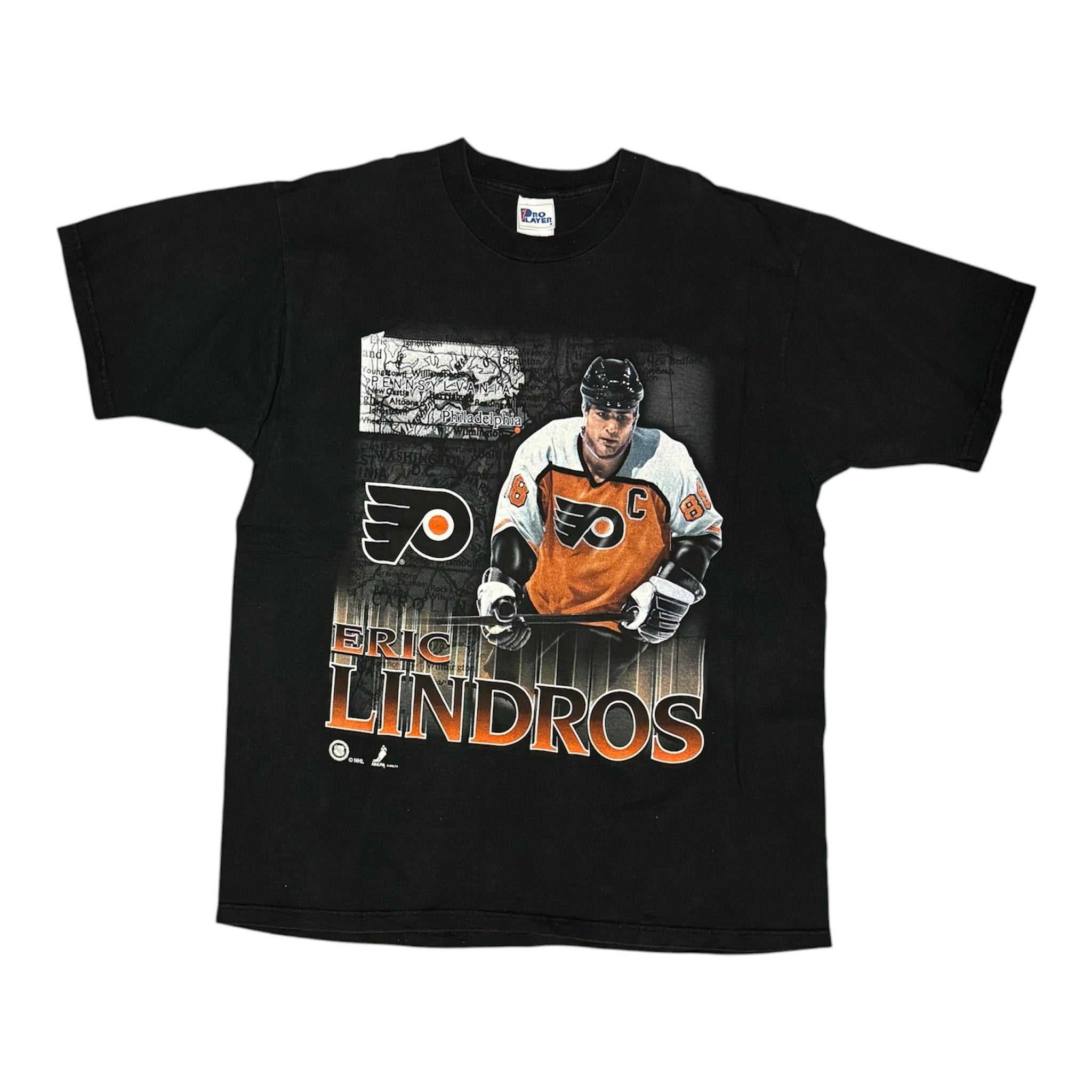 Vintage Philadelphia Flyers Eric Lindros Black Tshirt